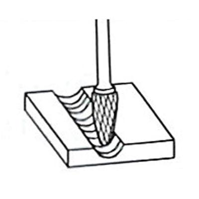 Fræsestift HM Ø6x18 mm form F (Speedcut) med Ø6 mm skaft